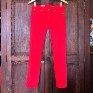 ADRIANO GOLDSCHMIED AG Red Slim Straight Leg Jeans S. 27R